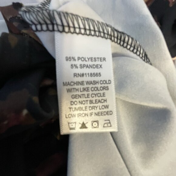 Kate Mallory Floral Blouse Size 3X Bell Sleeves Asymmetrical BOHO Fairycore - Picture 9 of 11